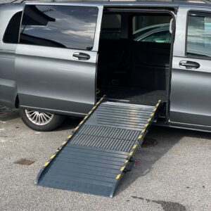 fixed folding ramp attached to large car