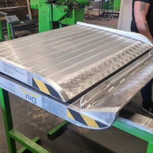 Portable removable folding van ramp heavy duty